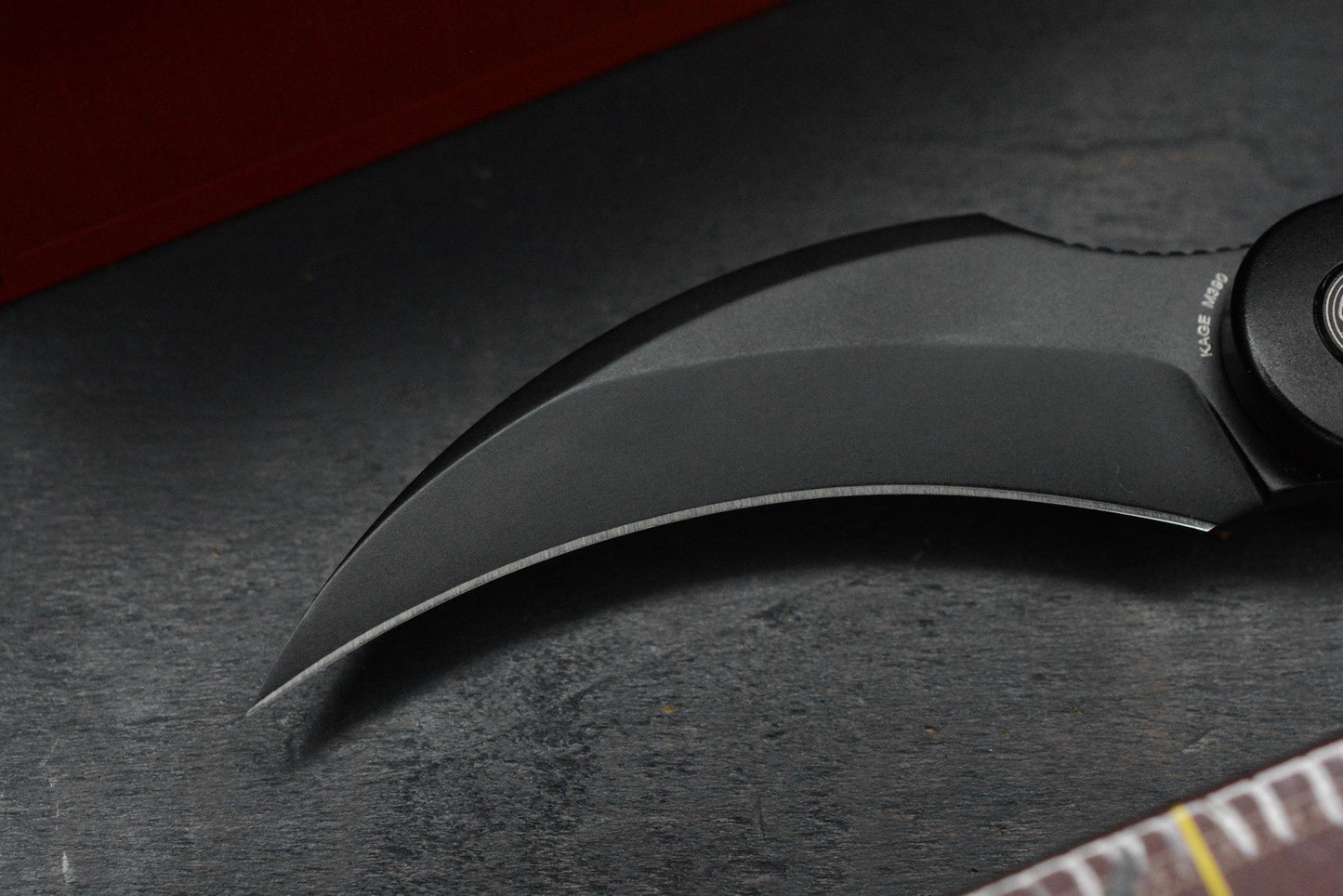 NEW Sneak Reaper Ed’s Manifesto x Cavol - Kage Flipper M390 w/ Black Ti Handle