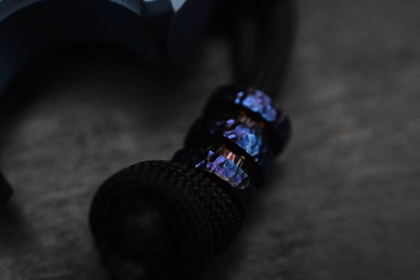 NEW Copper Shed Shed Head V6 Ano Ti Bottle Opener w/ Timascus Bead Re Microtech