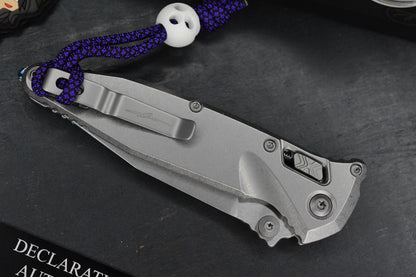 NEW Microtech Socom Elite Bar Lock Slab Side Ti Spearpoint w/ John Wick Pack