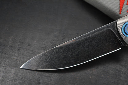 NEW Holt Bladeworks Outlaw - 4” M390 / Ridgeback Ti w/ Crystallized Ti Accents