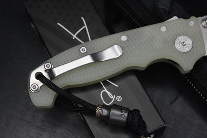 NEW DEMKO AD20 FULL SIZE Trans G-10 Magnacut Clip Point w/Poison Bead & JW Patch