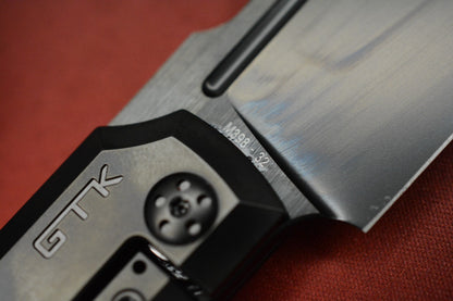 RARE+ Custom Knife Factory x GTK Elementak Black PVD / DLC M398 SN# 032