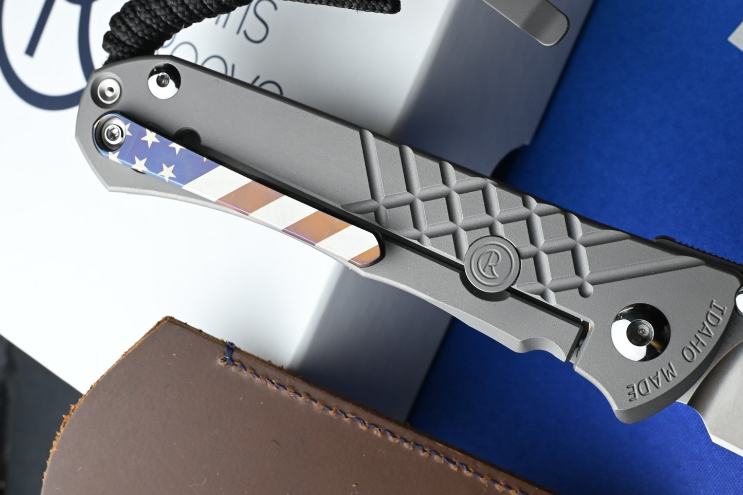 NEW Chris Reeve Umnumzaan - Glass Blasted / DP Magnacut w/ Custom Flag Clip