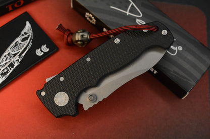 NEW Demko USA Made (Full Width) AD20 Butcher Magna Black G-10 w/ CKF Bead