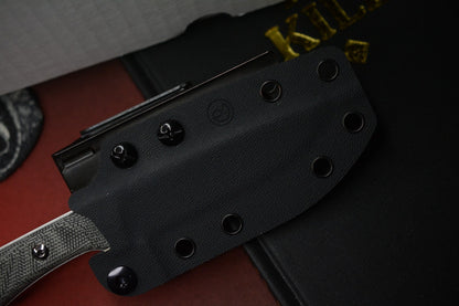 NEW Chris Reeve Inyoni Black Canvas Micarta Magnacut w/ Monkey Edge Patch & Bead
