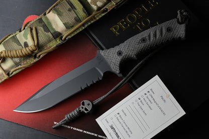NEW Chris Reeve Knives Pacific - Part Serr Magnacut / Black Canvas Micarta