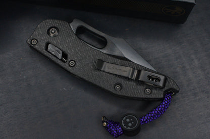NEW Microtech Stitch-Ram-Lok Carbon Fiber Black DLC w/ Playge Skall & Ozzy Pack