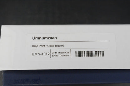 NEW Chris Reeve Umnumzaan DP Magnacut Ti Glass Blasted w/Robertson Gator Sheath