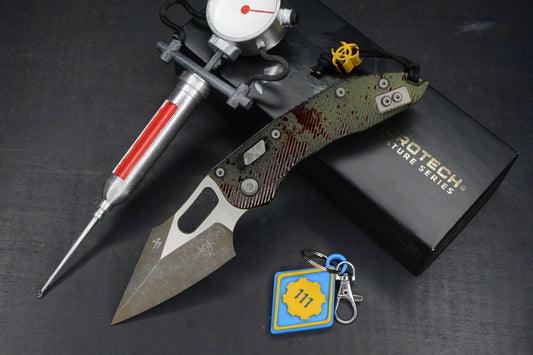 RARE Microtech Stitch-Ram-Lok Outbreak Sig Series w/ Fallout Replicas & Bead