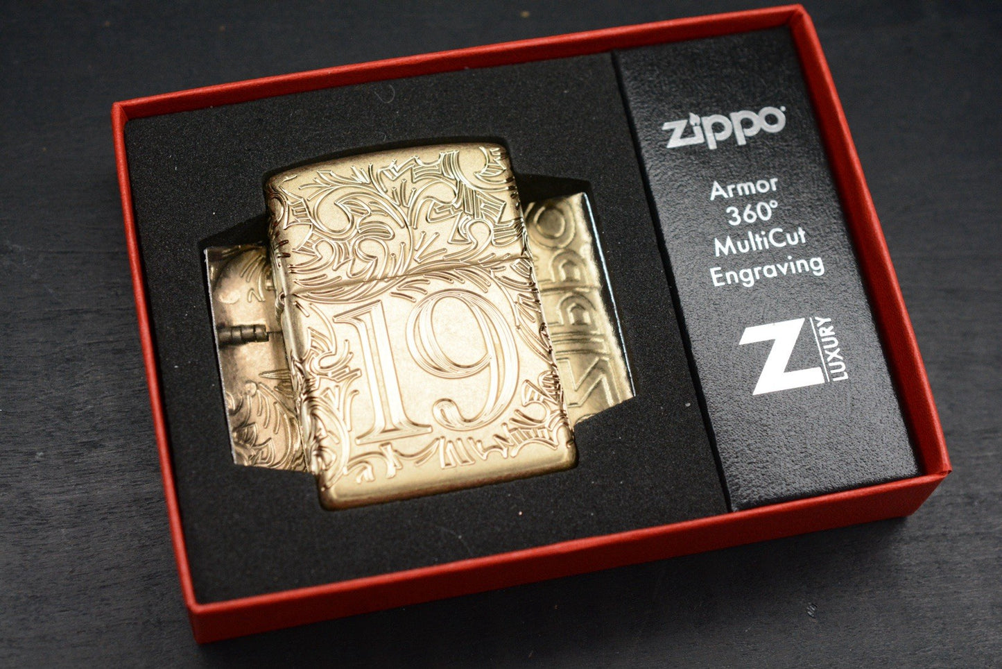 RARE CUSTOM ZIPPO Lighter 1932 Anniversary Brass - High Detail