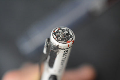 RARE Custom Fellhoelter TiBolt Pen - 5.5” Ti Engraved Stormtrooper White/ Red