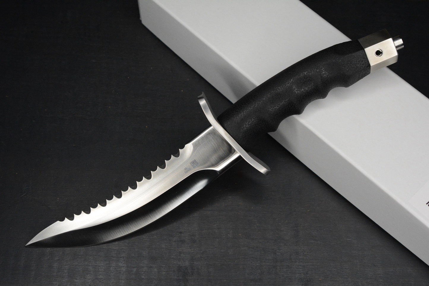 RARE++ Al Mar Knives Vintage Seki Japan Warrior Fixie Satin Blade /Rubber Handle