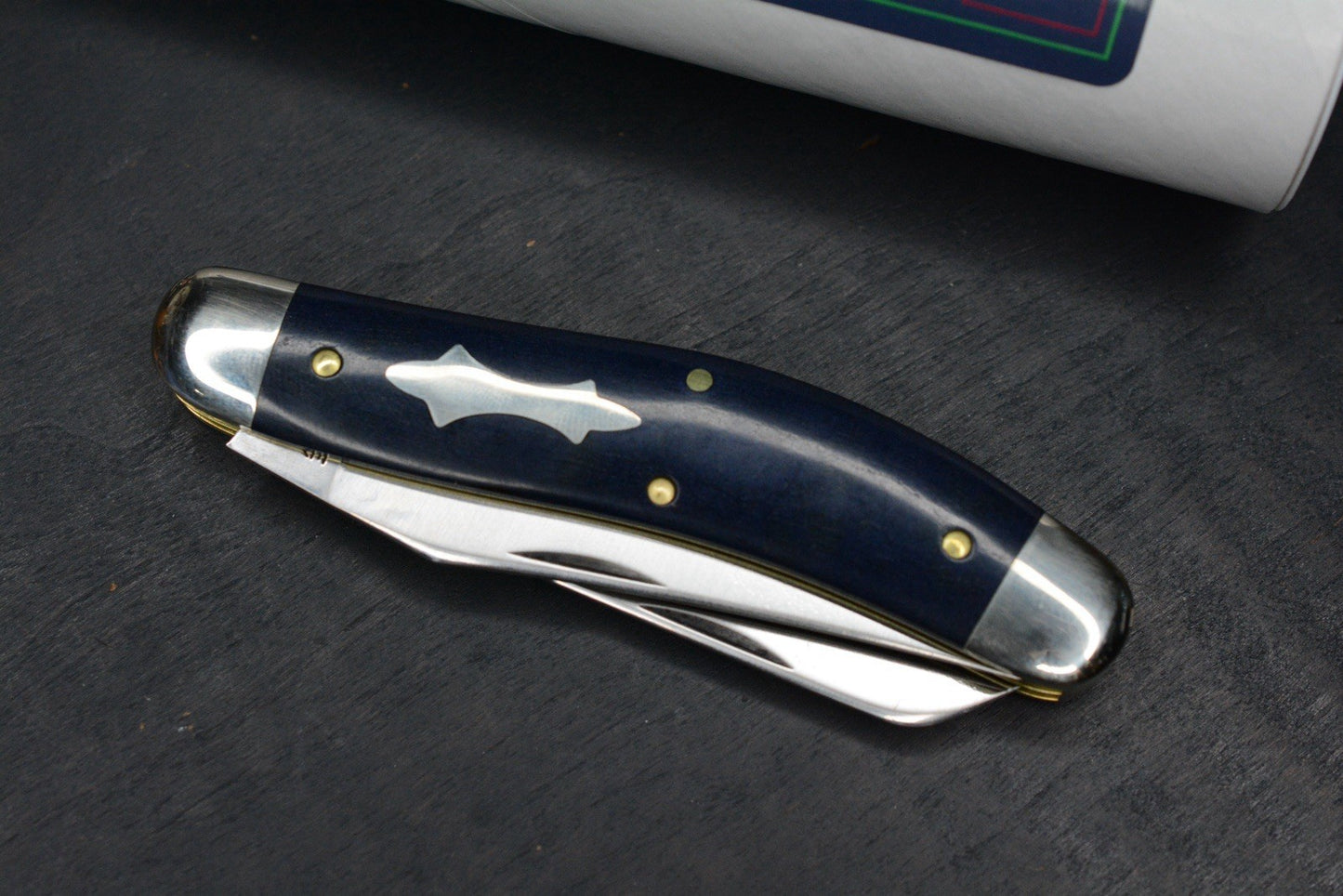 NEW Great Eastern Cutlery Tidioute Bayou Trapper Blue Bayou Richlite