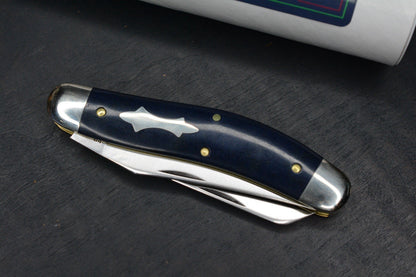 NEW Great Eastern Cutlery Tidioute Bayou Trapper Blue Bayou Richlite