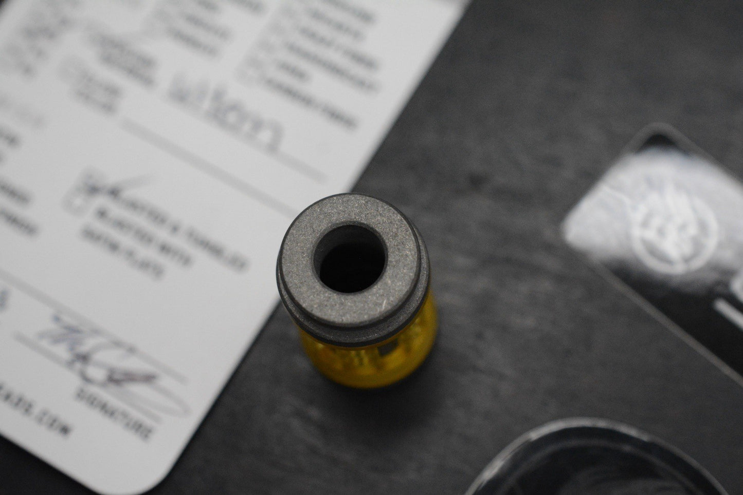 NEW Griffin Combat Concealed V3 Ultem / Tumbled Ti Bead Re Playge Microtech