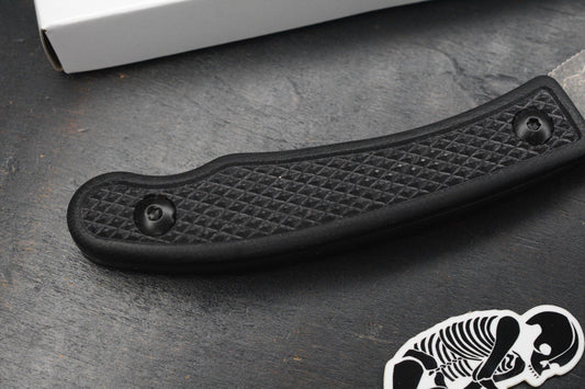 RARE Ed’s Manifesto & Kopis Designs L-Via Field Knife - Black / Acid Stonewash