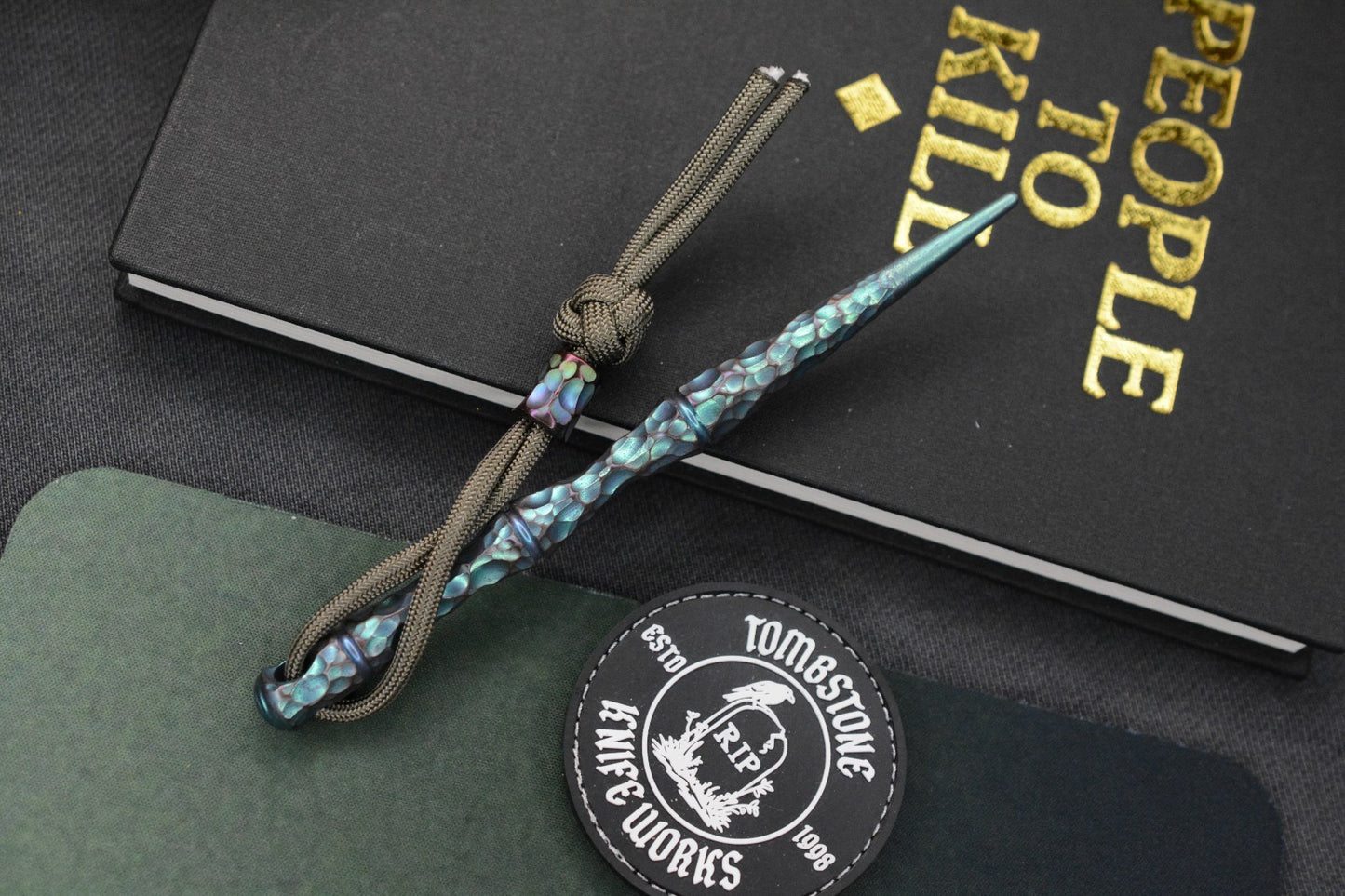 RARE Royal Creations Rock Spike -Ano Green & Purple Ti