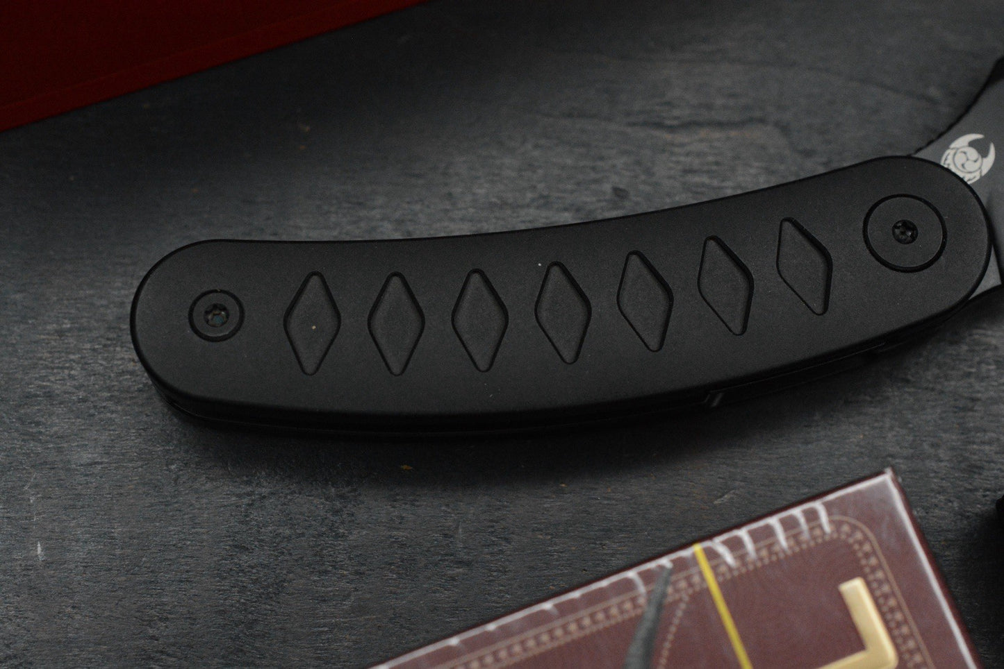 NEW Sneak Reaper Ed’s Manifesto x Cavol - Kage Flipper M390 w/ Black Ti Handle