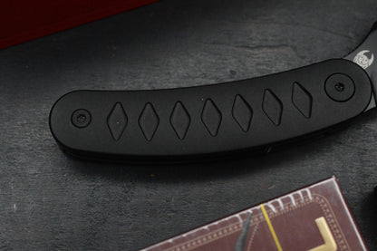 NEW Sneak Reaper Ed’s Manifesto x Cavol - Kage Flipper M390 w/ Black Ti Handle