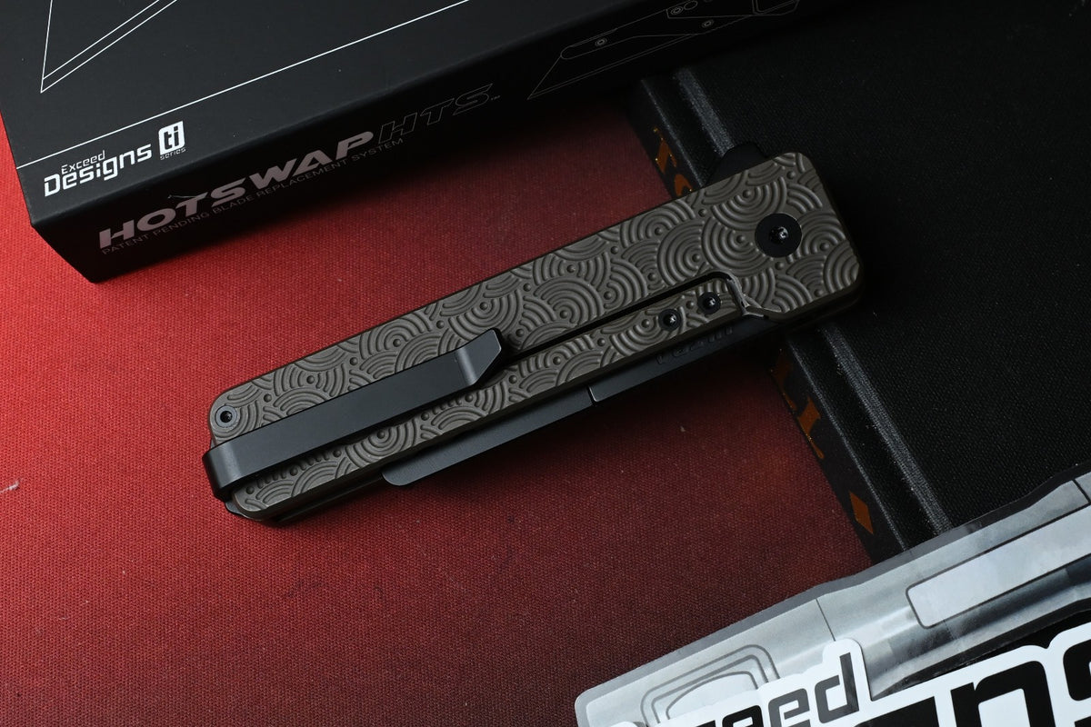 NEW Exceed Designs x Urban EDC TiRant Ultra - Bronze Ti Chaos Seigahai Skiff