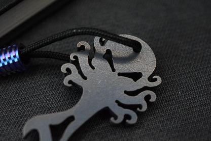 NEW Monkey Edge X Dmitry Streltsov Bottle Opener Octopus Ti Blue Damascus