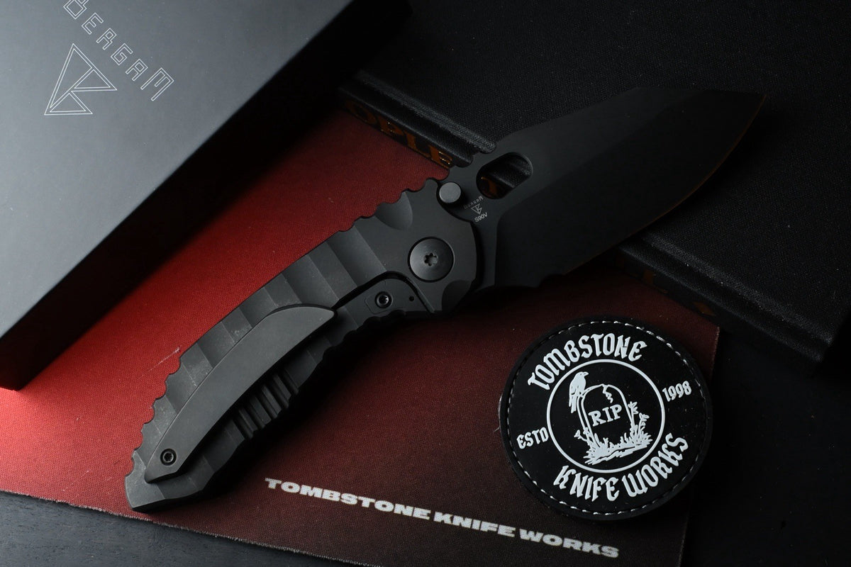 RARE Dalibor Bergam Draco - Black DLC Milled Ti Integral / Black DLC S90V