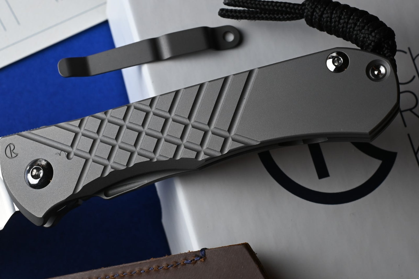 NEW Chris Reeve Umnumzaan - Glass Blasted / DP Magnacut w/ Custom Flag Clip