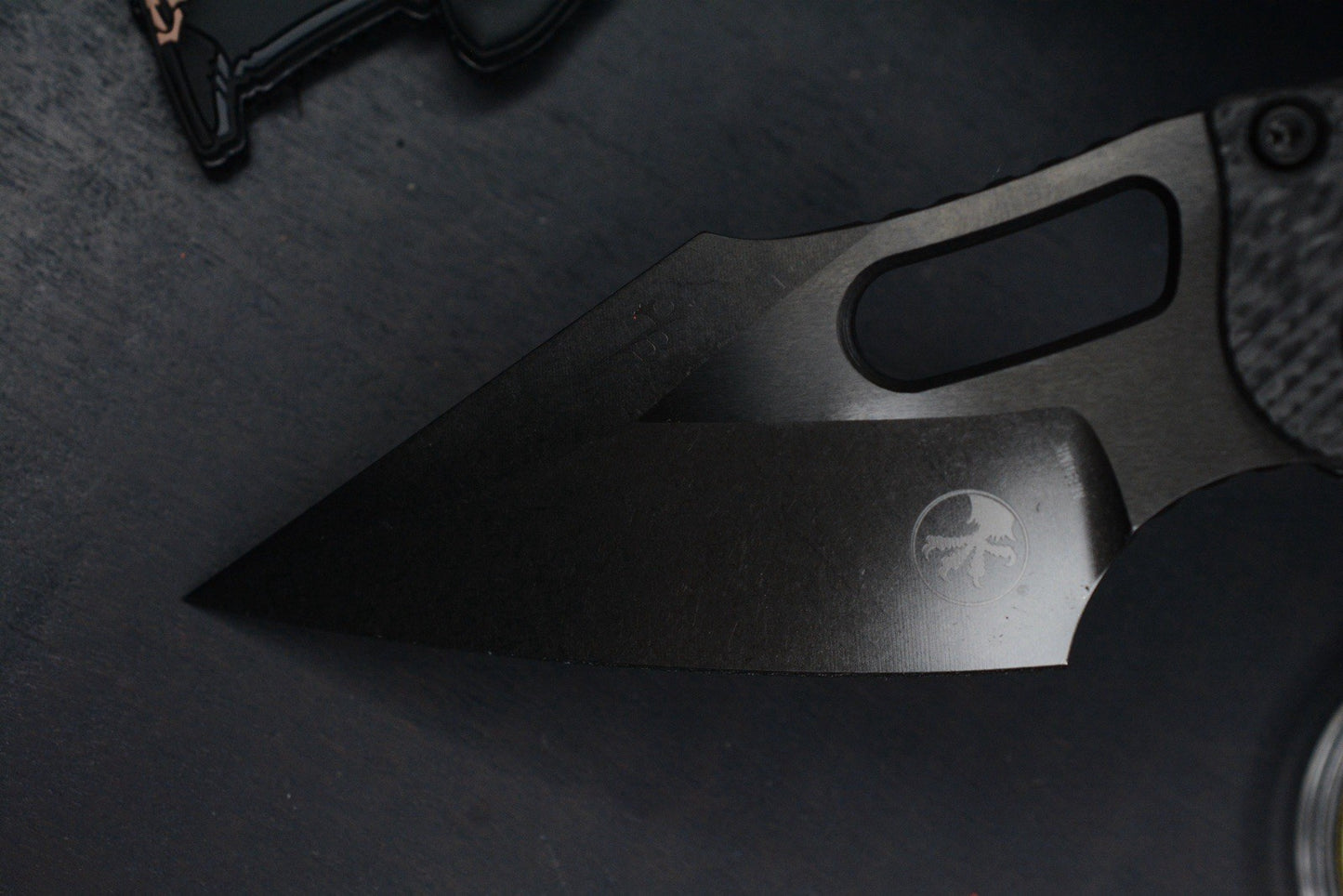 NEW Microtech Stitch-Ram-Lok Carbon Fiber Black DLC w/ Playge Skall & Wick Pack