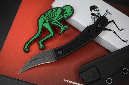 RARE Ed’s Manifesto & Sneakreaper Elvia Field Knife - Black / Acid Stonewash