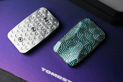 RARE Urban EDC x Magnus Squashed Toad Fidget Toy - Two Times Green Seigaiha