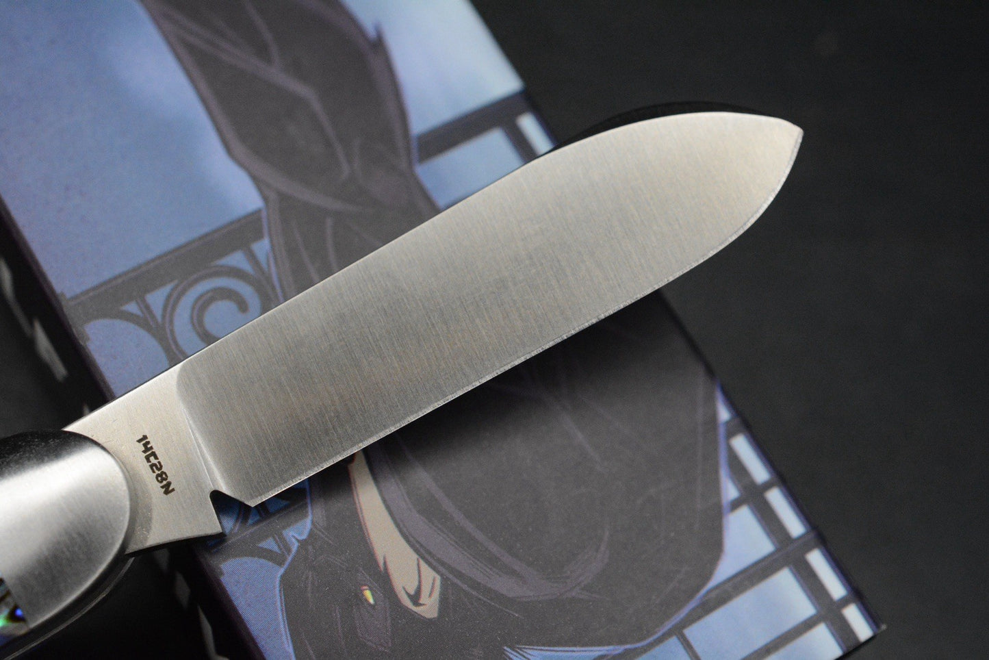 NEW Jack Wolf Knives Gateway Barlow Equal End - Abalone / Satin Sandvik Blade