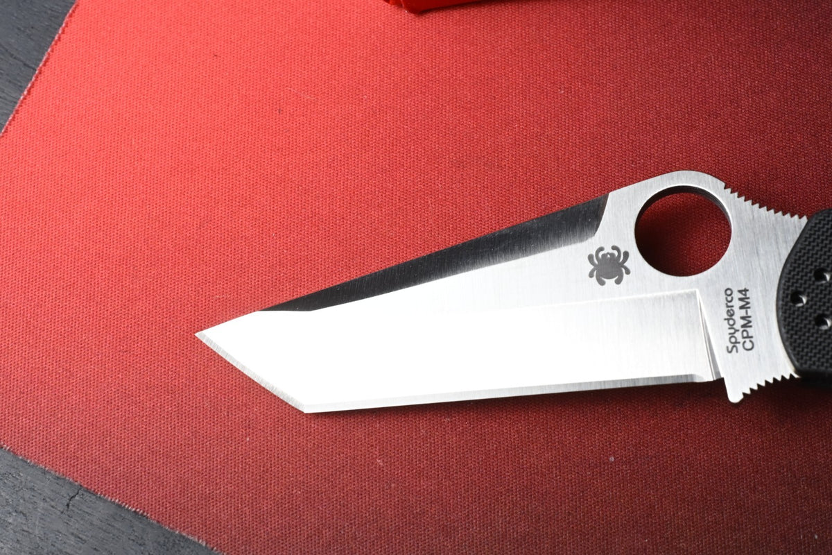 NEW Spyderco Paramilitary 2 - Tanto CPM M4 / Black G10 w/ Poison Bead BHQ EXC