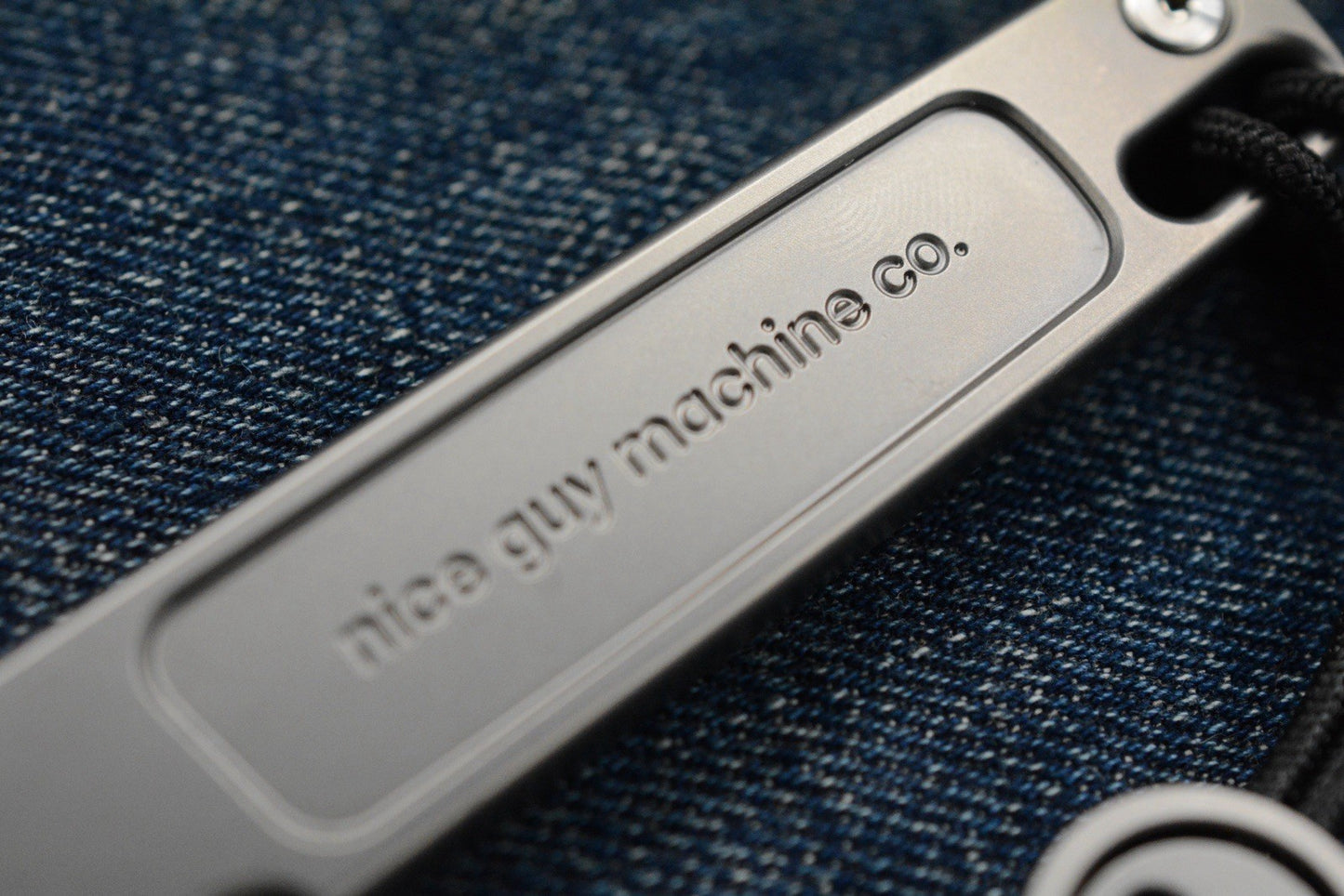NEW Nice Guy Machine Co The Wraith - Titanium Pry Bar NGMCo w/ TKW Skull Bead