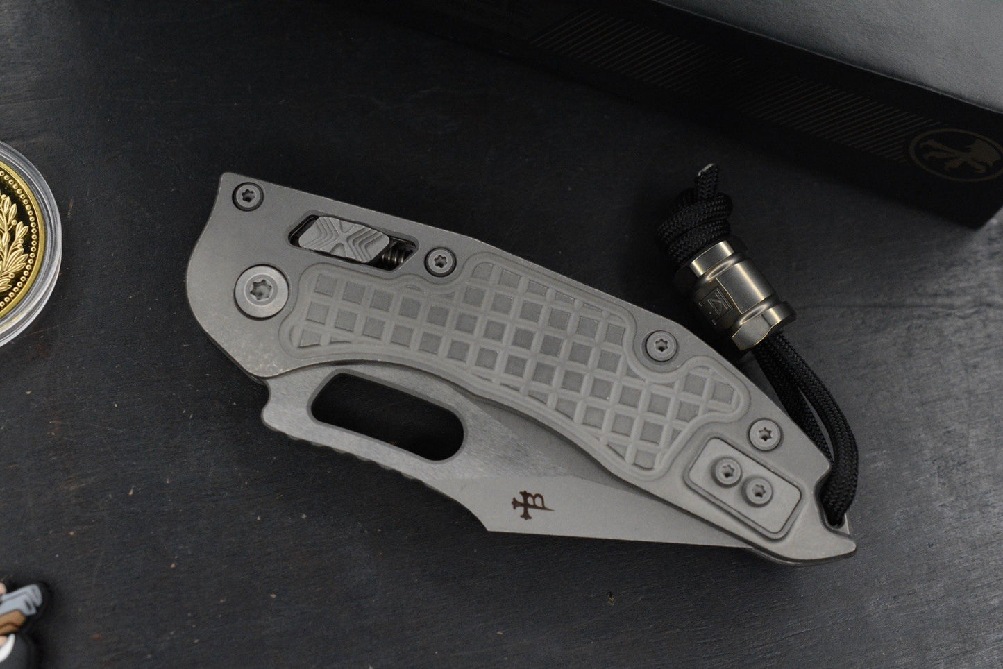 NEW Microtech Manual Stitch Marfione Select - Full Ti/ Frag w/ CKF Bead + More