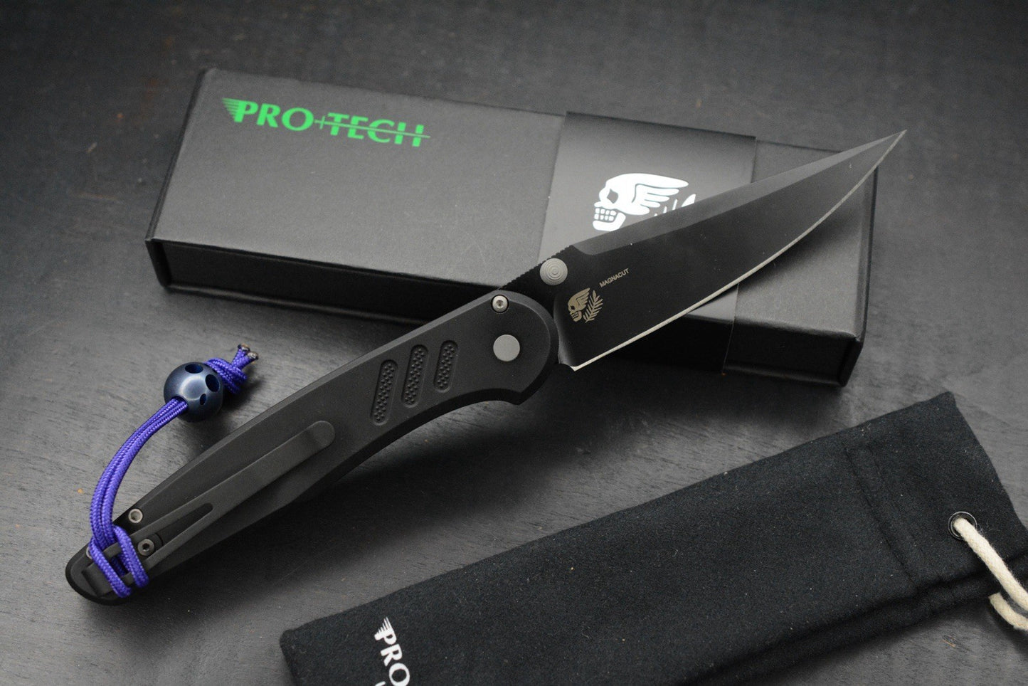 RARE Protech x Peace Neighbor Avalon - Knurled DLC Magnacut 4.25” Manual Button