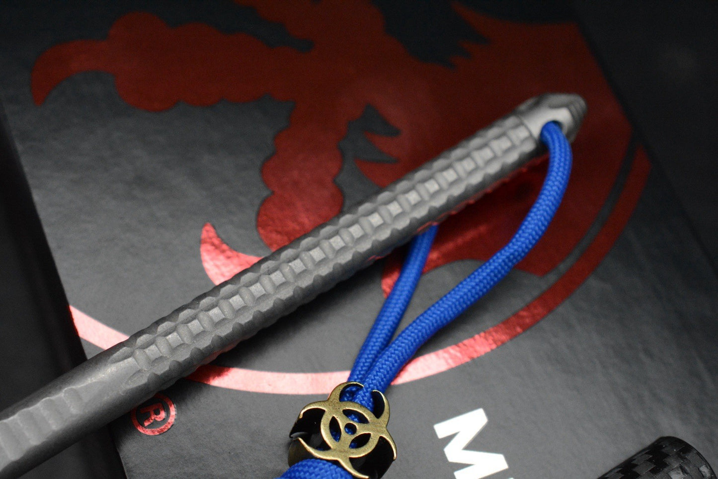 RARE Microtech TAC-P RTitanium PVD Spike w/ Fallout Coin & Bead