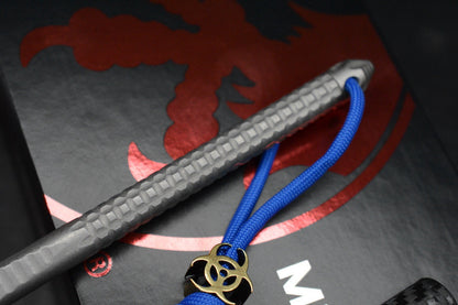 RARE Microtech TAC-P RTitanium PVD Spike w/ Fallout Coin & Bead