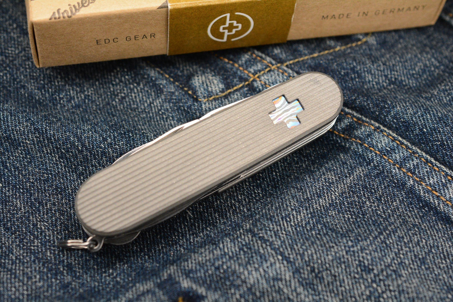 RARE Daily Customs x Victorinox Super Tinker Pinstripe Ti w/ Zitanium Inlay