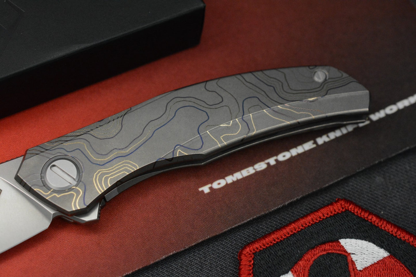 NEW Shirogorov x Triple Aught - Q M390 Stonewash Ti Lasered Topo 1 Of 5 Made