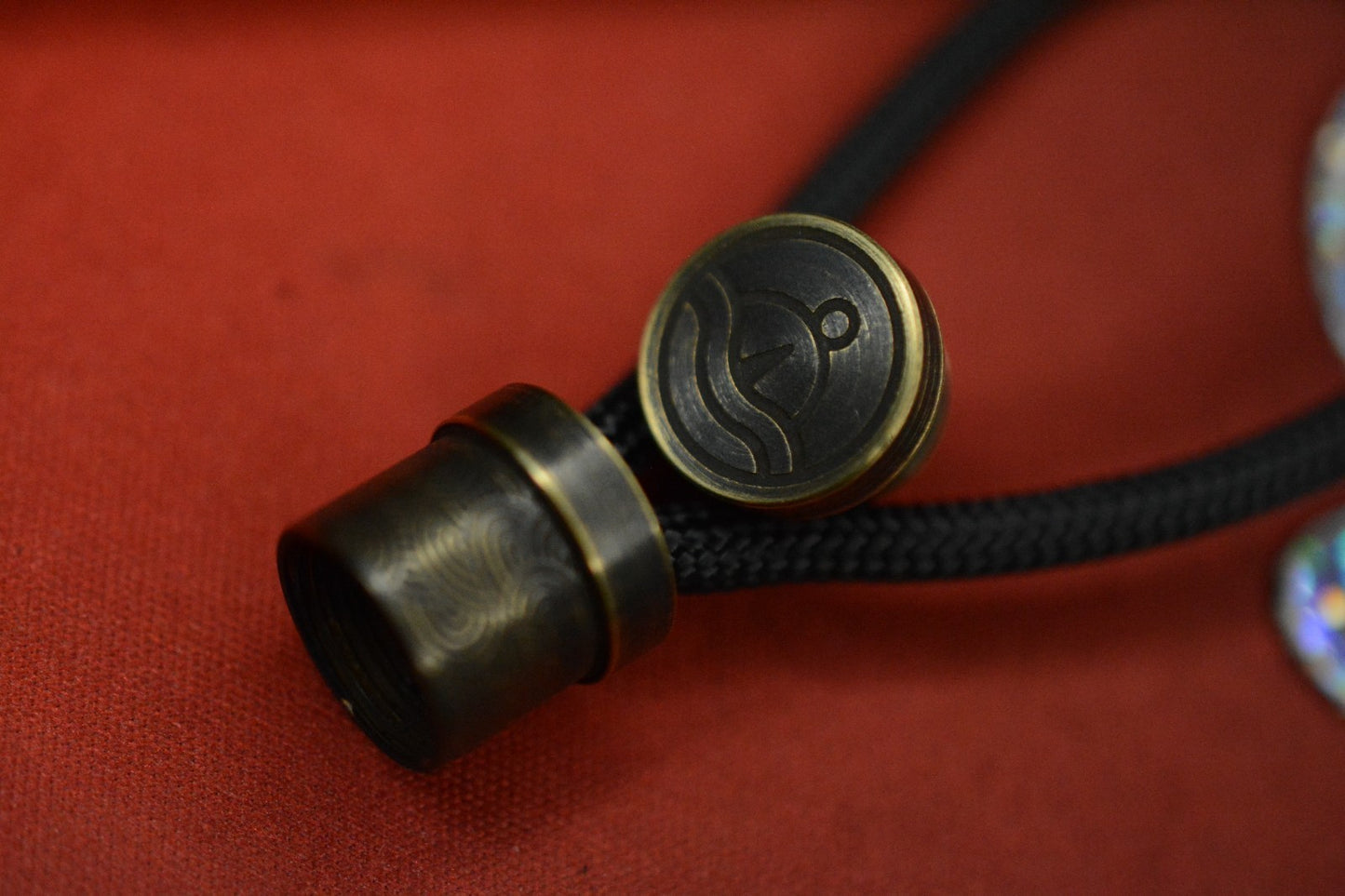 RARE Urban EDC Supply x Collins Trace - Seigahai Bead Darkened Brass Engraved