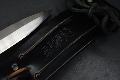 VINTAGE Paul Gerber 1979 MKII Survival Knive w/OEM Leather sheath & Box COMPLETE