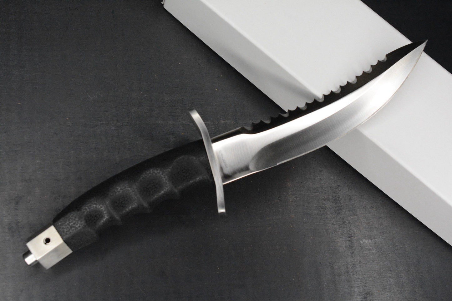 RARE++ Al Mar Knives Vintage Seki Japan Warrior Fixie Satin Blade /Rubber Handle