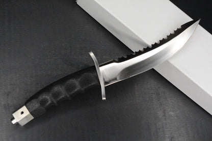 RARE++ Al Mar Knives Vintage Seki Japan Warrior Fixie Satin Blade /Rubber Handle