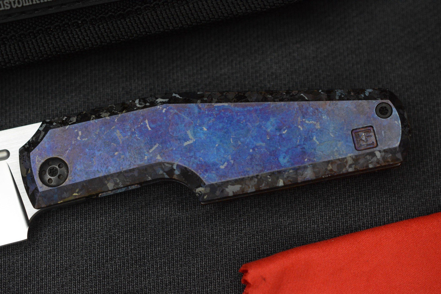 NEW Custom Knife Factory x GTX Elementak Crystalized Ti / 2-Tone M398 SN# 002