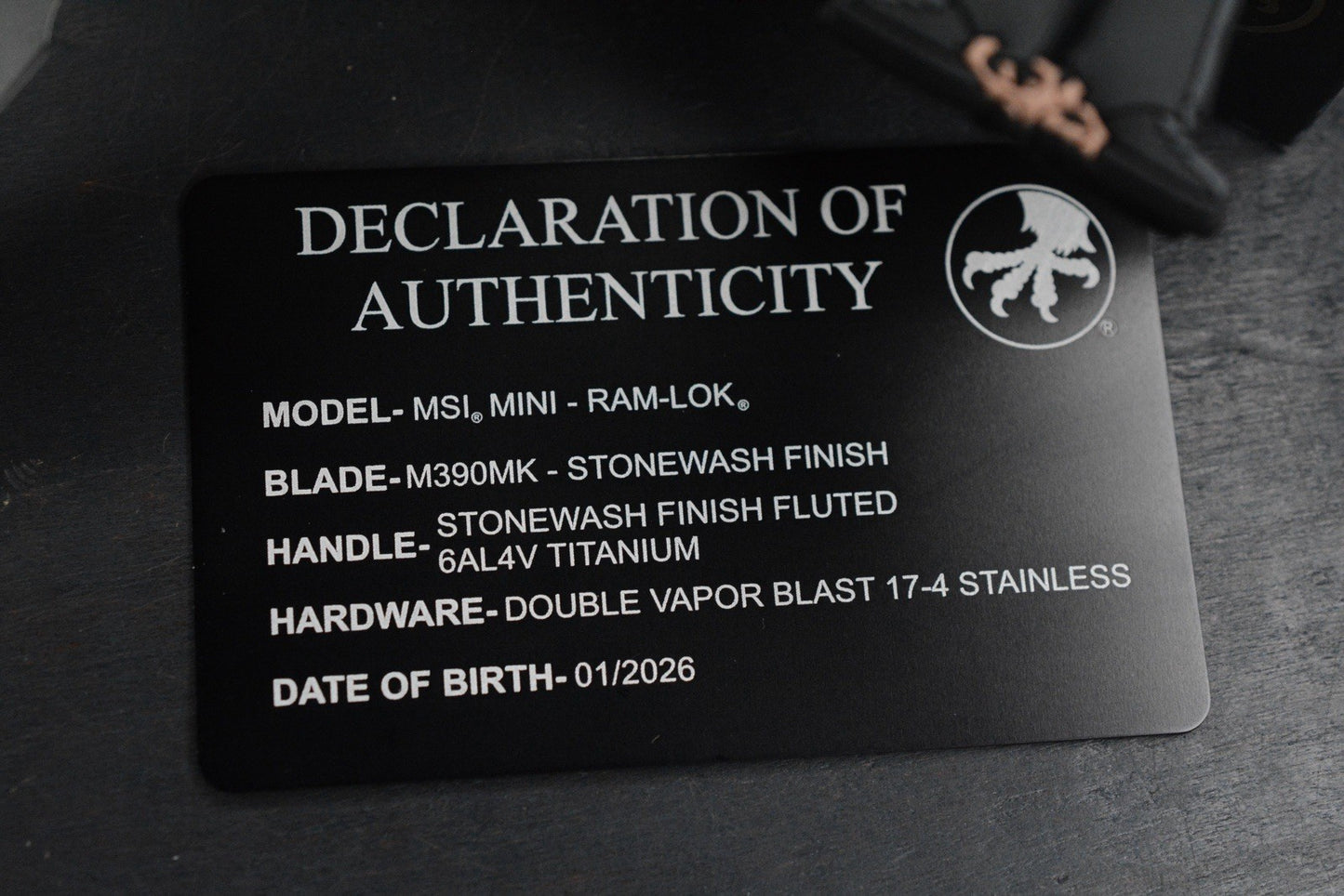 RARE Microtech MSI MINI -  Marfione Selects / Fluted Titanium w/ John Wick Pack