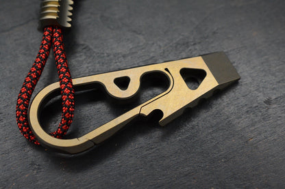 RARE Shirogorov Zaika - Ti / Bronze Ano Pry Bottle Opener w/ Brz Radiator Bead