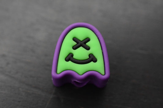 NEW Wkrmn Design - Ghost PVC Bead - Purple/ Green/ Black