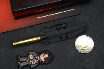 RARE Microtech Brass Bullet DE Desk Dagger USA MADE w/ John Wick Pack
