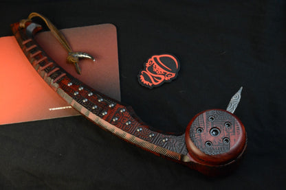 RARE RMJ Tactical Gold Forge Point Ball Head Valhalla War Club - Engraved Spike