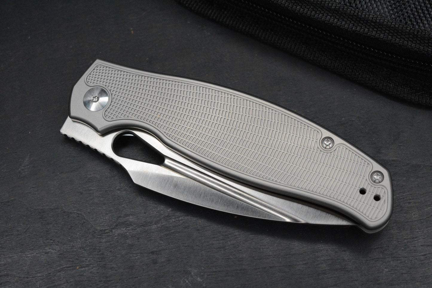 NEW Monterey Bay Knives Sabretooth Frag Pattern Ti- S90V Blade SOLD OUT